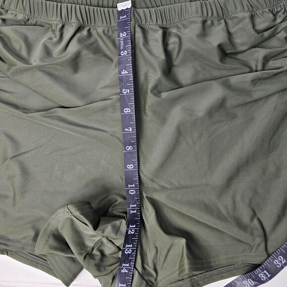 Universal Standard Women's Green Elastic Waist Swim Shorts Size 2X NWT - Picture 11 of 12
